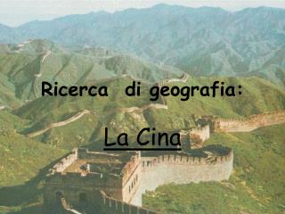 Ricerca di geografia: