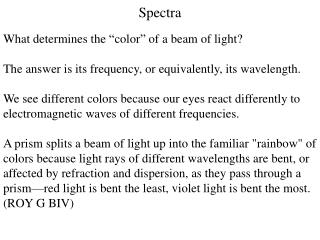 Spectra