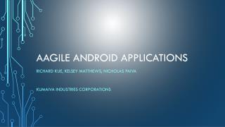 AAGILE Android Applications