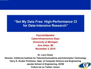 “Set My Data Free: High-Performance CI for Data-Intensive Research”