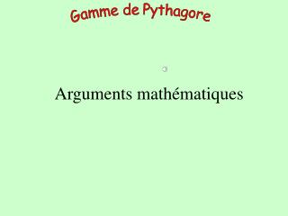 Gamme de Pythagore