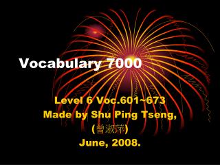 Vocabulary 7000