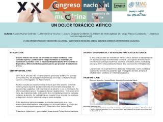 UN DOLOR TORÁCICO ATÍPICO