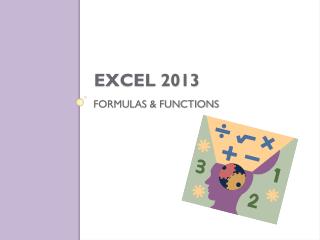 Formulas &amp; Functions