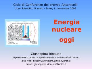 Energia nucleare oggi