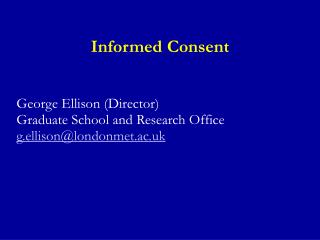 Informed Consent