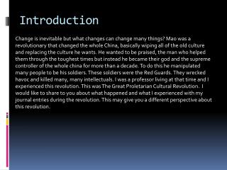 Introduction