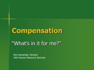 Compensation