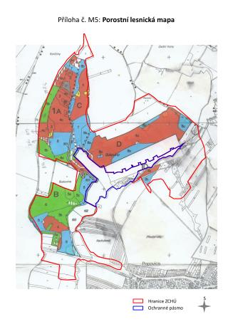 Příloha č. M5: Porostní lesnická mapa