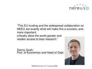“ This EU funding and the widespread collaboration on