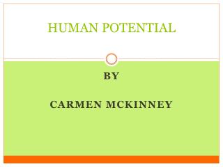 HUMAN POTENTIAL