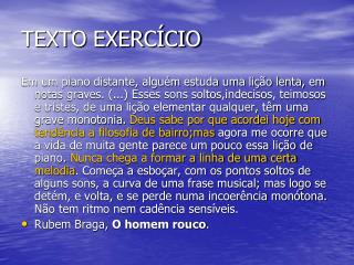 TEXTO EXERCÍCIO