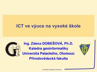 ICT ve výuce na vysoké škole