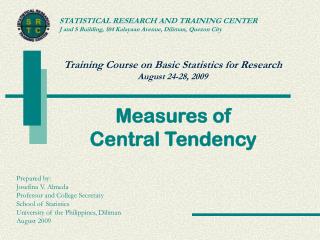Measures of Central Tendency