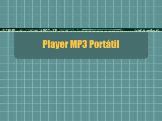 Player MP3 Portátil
