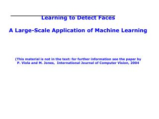 Viola-Jones Face Detection Algorithm