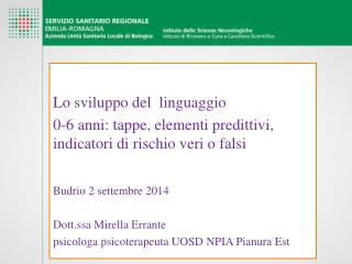 Lo sviluppo del linguaggio