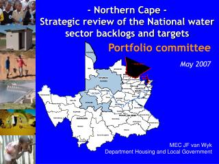 - Northern Cape - Strategic review of the National water sector backlogs and targets