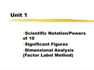 Unit 1