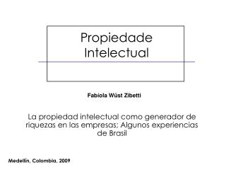 Propiedade Intelectual