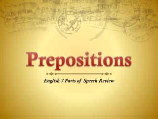 Prepositions