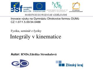 Integrály v kinematice