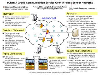 sChat: A Group Communication Service Over Wireless Sensor Networks