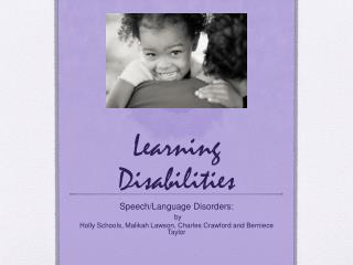 Learning Disabilities