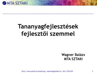 Tananyagfejlesztések fejlesztői szemmel