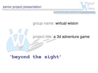 senior project presentation