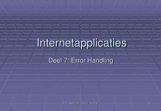 Internetapplicaties