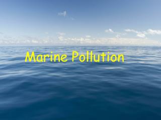 Marine Pollution