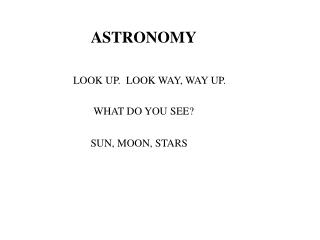 ASTRONOMY