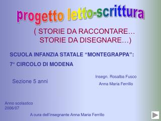 progetto letto-scrittura