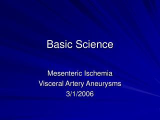 Basic Science