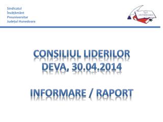 Sindicatul Învățământ Preuniversitar Județul Hunedoara