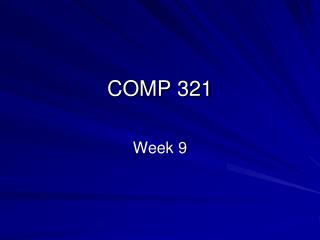 COMP 321
