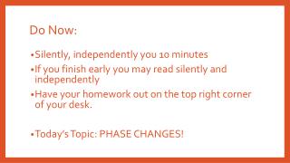Do Now: