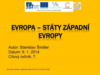 Evropa – Státy západní Evropy