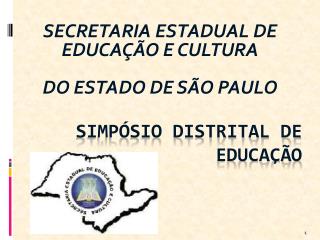 SIMPÓSIO DISTRITAL DE EDUCAÇÃO