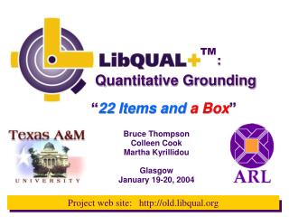 Quantitative Grounding “ 22 Items and a Box ”
