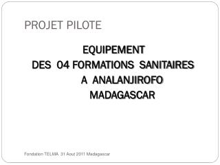 PROJET PILOTE