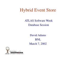 Hybrid Event Store