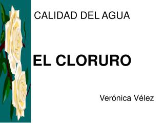 CALIDAD DEL AGUA