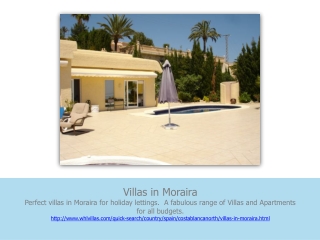 villas in moraira