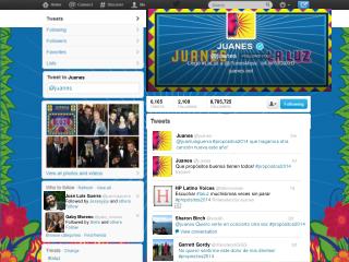 Juanes @ juanes follows you Llegó # laluz @ itunes