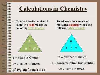 Calculations in Chemistry