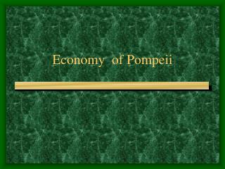 Economy of Pompeii