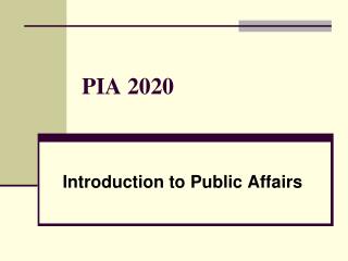 PIA 2020