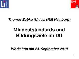 Aufbau des Workshops